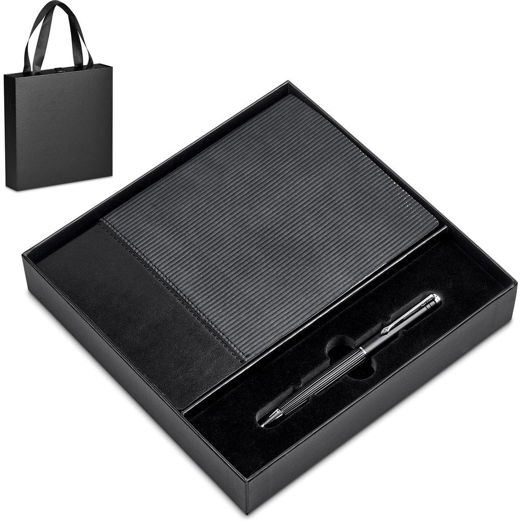 Carralis Notebook & Pen Set BLACK - Sets,Alex Varga Premium Gift Sets,Notebook Sets