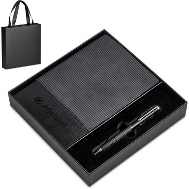 Carralis Notebook & Pen Set BLACK - Sets,Alex Varga Premium Gift Sets,Notebook Sets