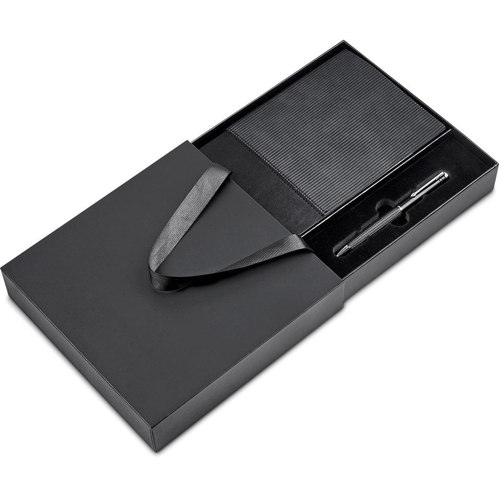 Carralis Notebook & Pen Set BLACK - Sets,Alex Varga Premium Gift Sets,Notebook Sets