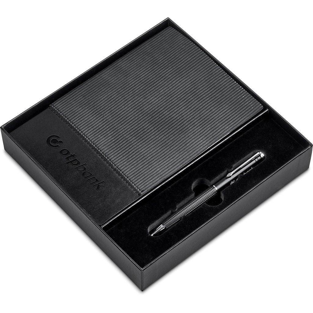 Carralis Notebook & Pen Set BLACK - Sets,Alex Varga Premium Gift Sets,Notebook Sets