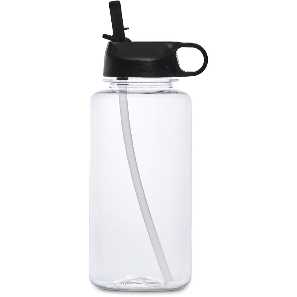 Castro Recycled PET Water Bottle – 1Litre BLACK - Bottles,Recycled Products,Recycled Drinkware,Drinkware