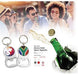 Chevron Bottle Opener Keyholder-Silver-S