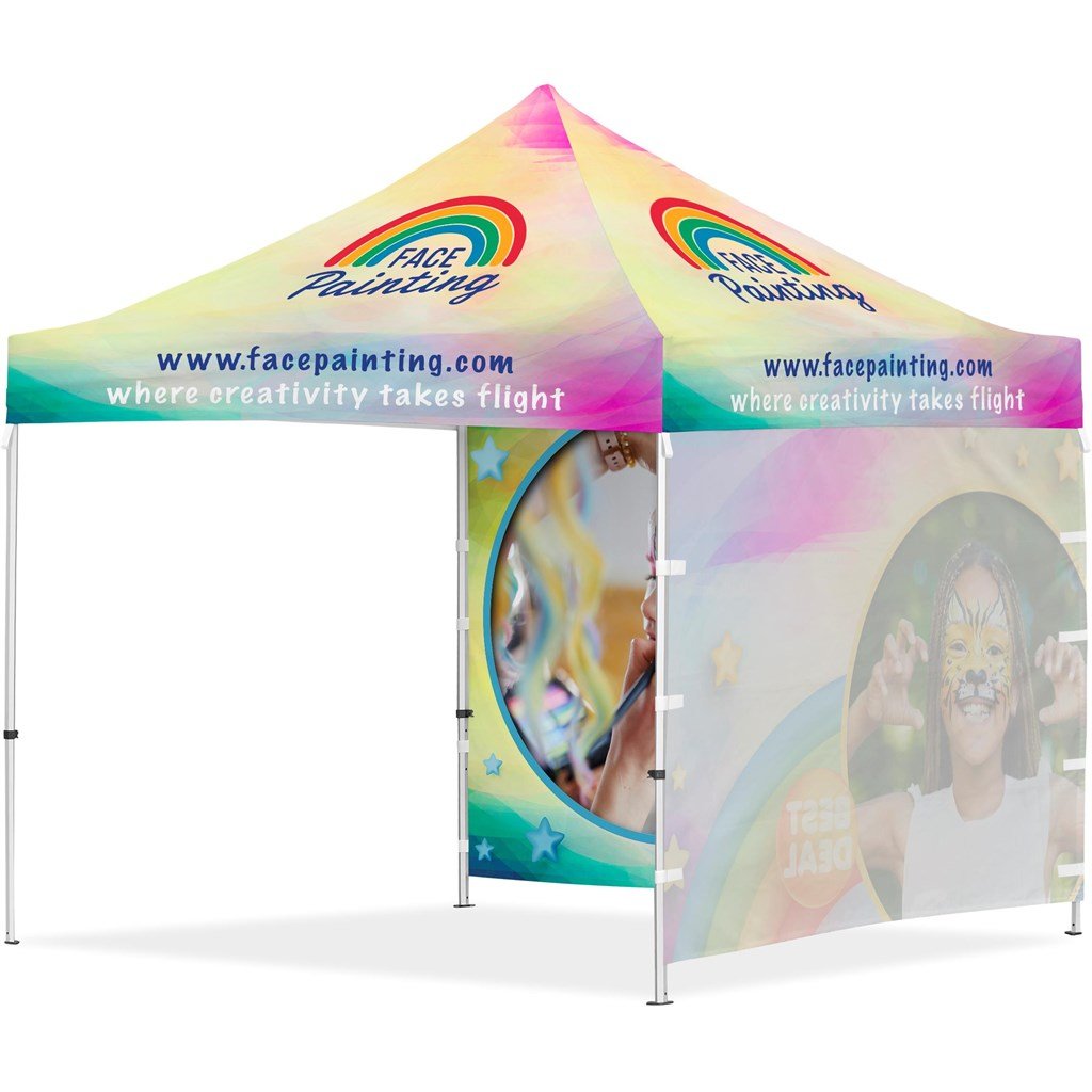 Coated Steel Sublimated Gazebo 3m x - 2 Full-Wall Skins - Gazebos