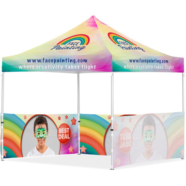Coated Steel Sublimated Gazebo 3m x - 3 Half-Wall Skins - Gazebos