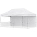 Coated Steel Sublimated Gazebo 6m x 3m - 1 Short Half-Wall Skin - Long Full Wall - Gazebos