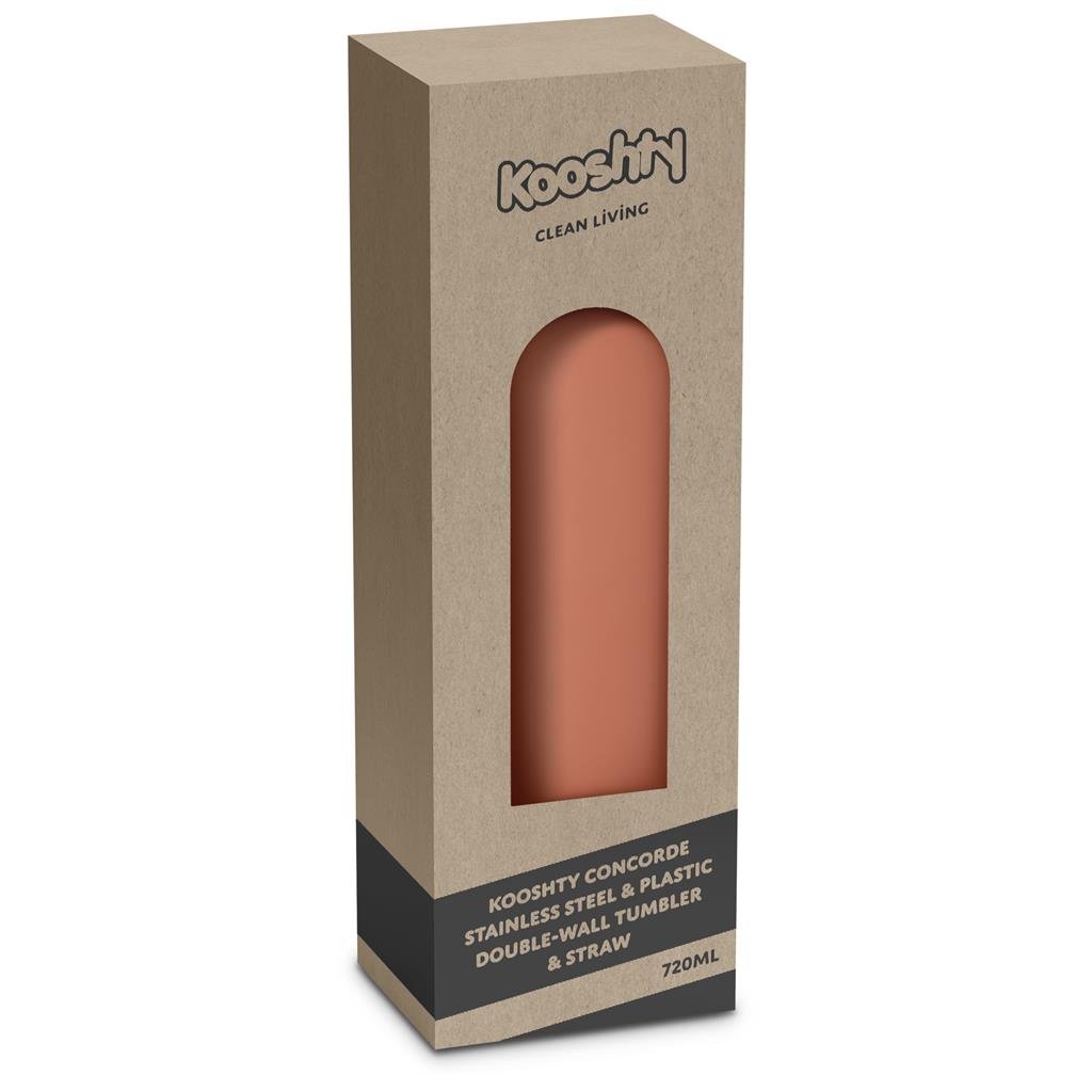 Concorde Stainless Steel & Plastic Double-Wall Tumbler Straw - 720ml - Travel Mugs and Tumblers,Ideas for Summer,Drinkware