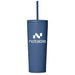 Concorde Stainless Steel & Plastic Double-Wall Tumbler Straw - 720ml NEW BLUE - Travel Mugs and Tumblers,Ideas for Summer,Drinkware