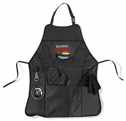 Cookout Bbq Apron-Black-BL