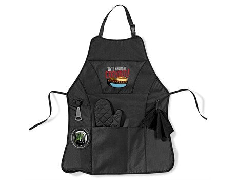 Cookout Bbq Apron-Black-BL
