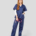 Core Professional Scrub Set-Scrubs-Airforce Blue-Grey