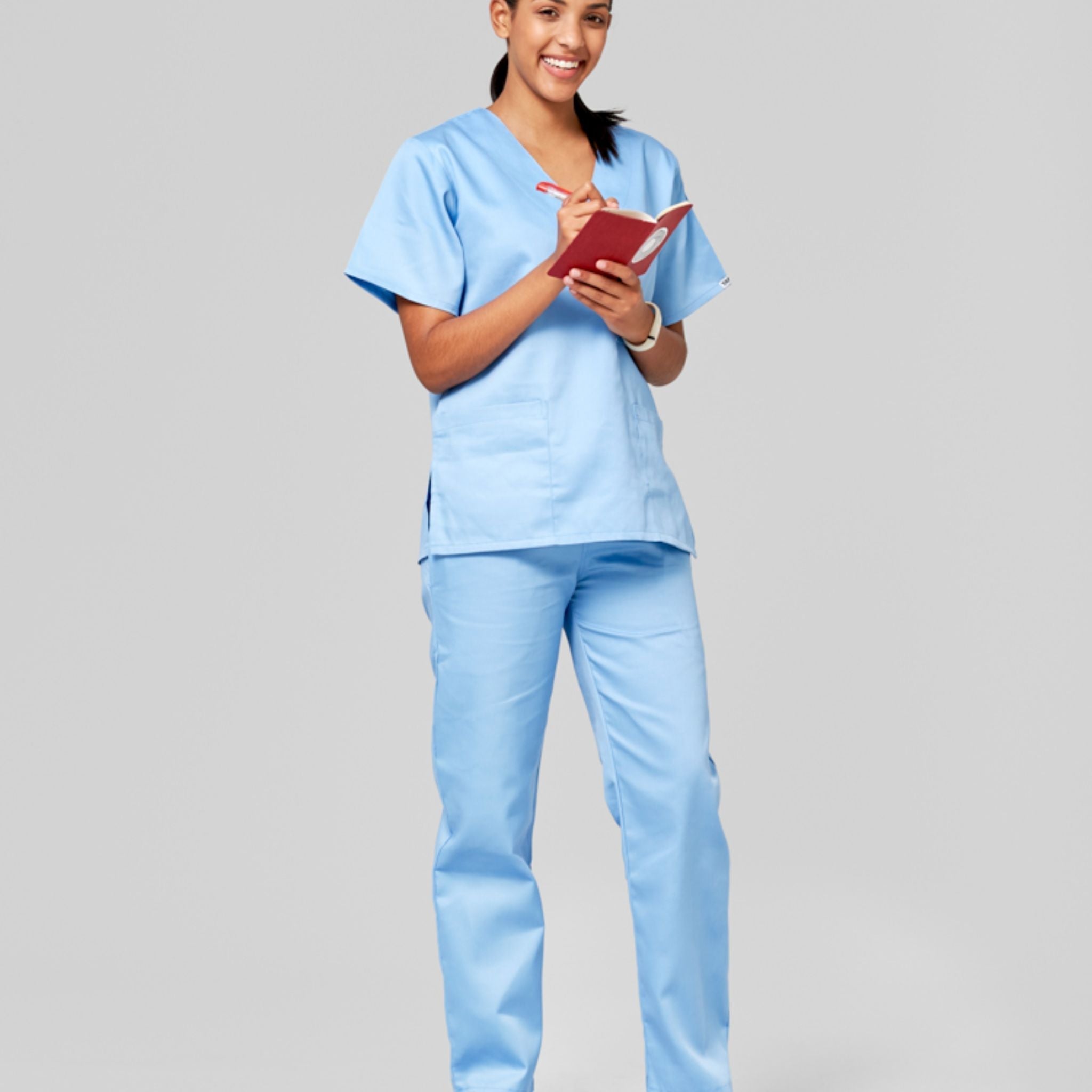 Core Professional Scrub Set-Scrubs-Baby Blue