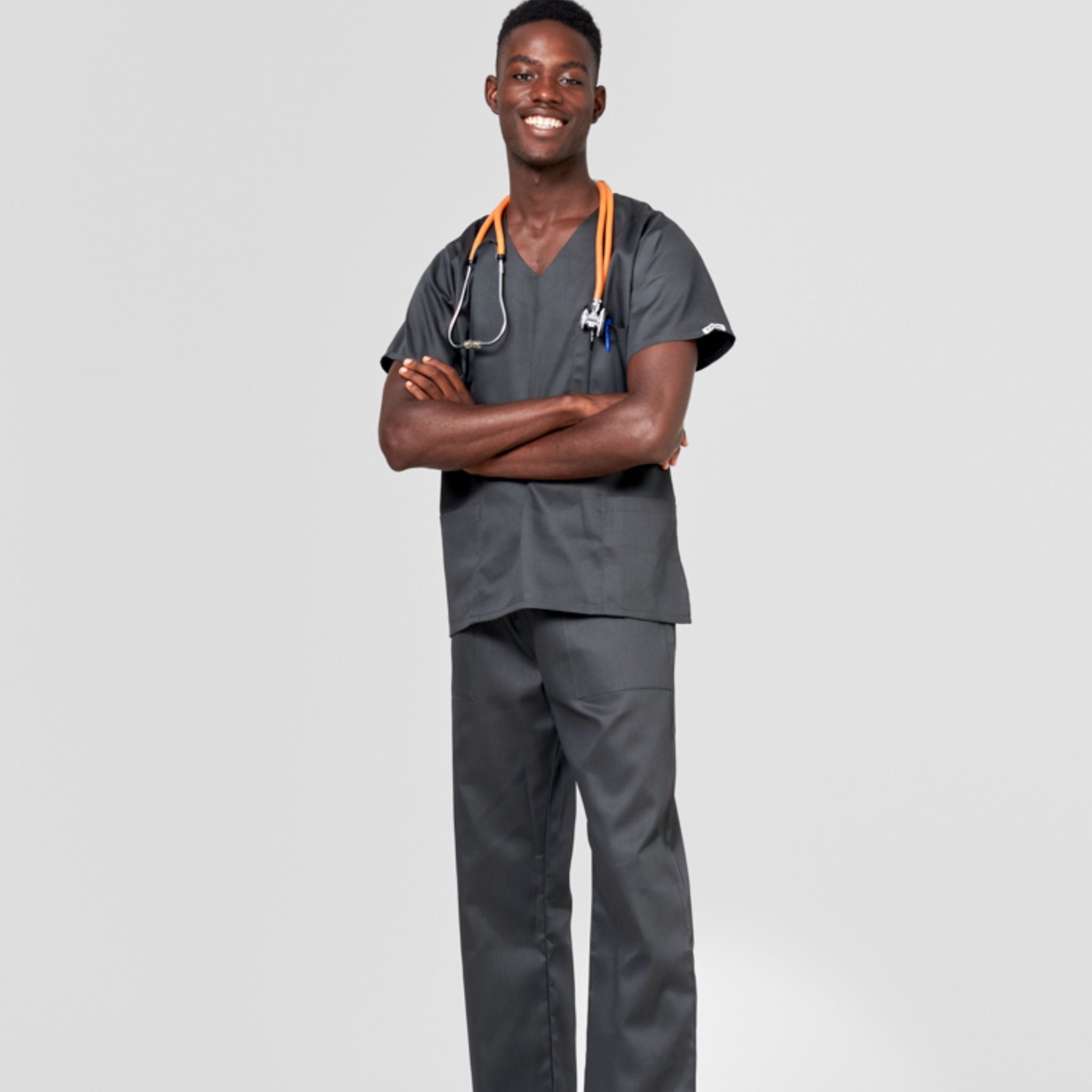 Core Professional Scrub Set-Scrubs-Charcoal