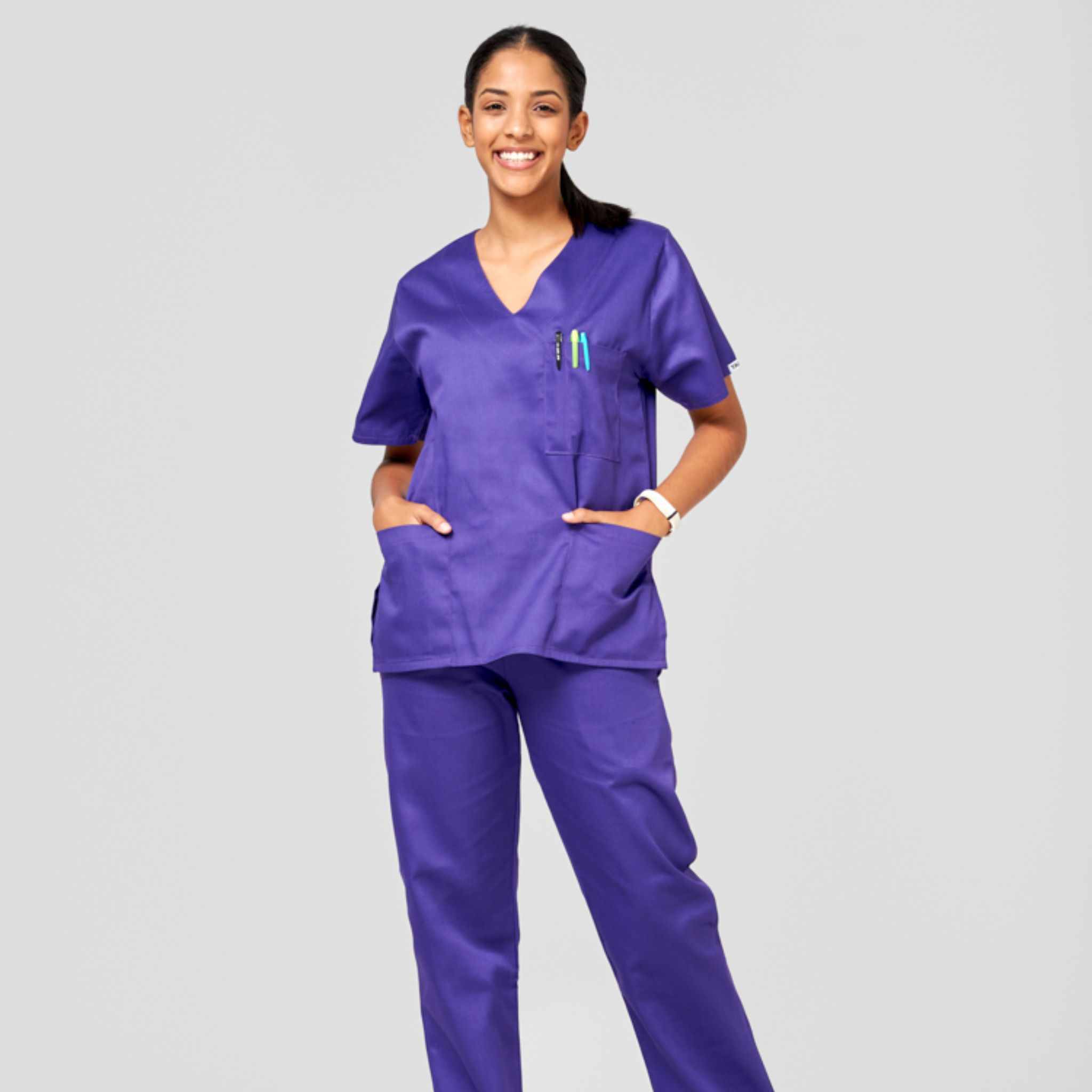 Core Professional Scrub Set-Scrubs-Purple
