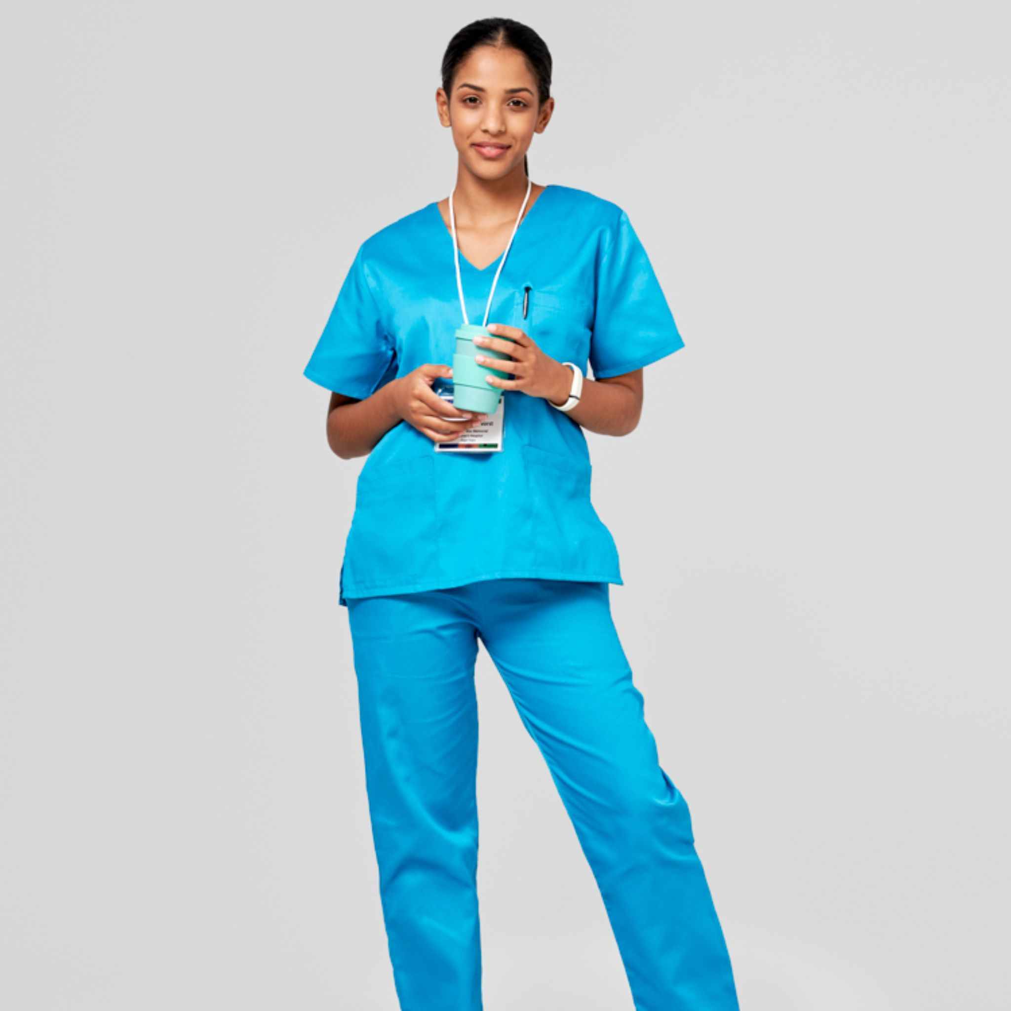 Core Professional Scrub Set-Scrubs-Turquoise