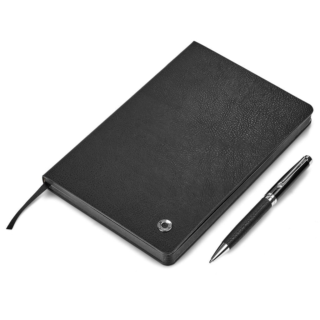 Corinthia Hard Cover Notebook & Pen Set Black / BL