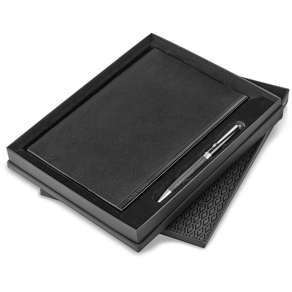 Corinthia Soft Cover Notebook & Pen Set Black / BL - Notebooks Notepads