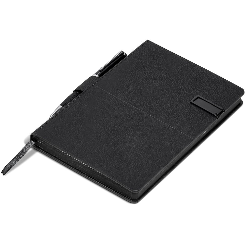 Corinthia USB Notebook & Pen Set - 32GB Black / BL - Notebooks Notepads