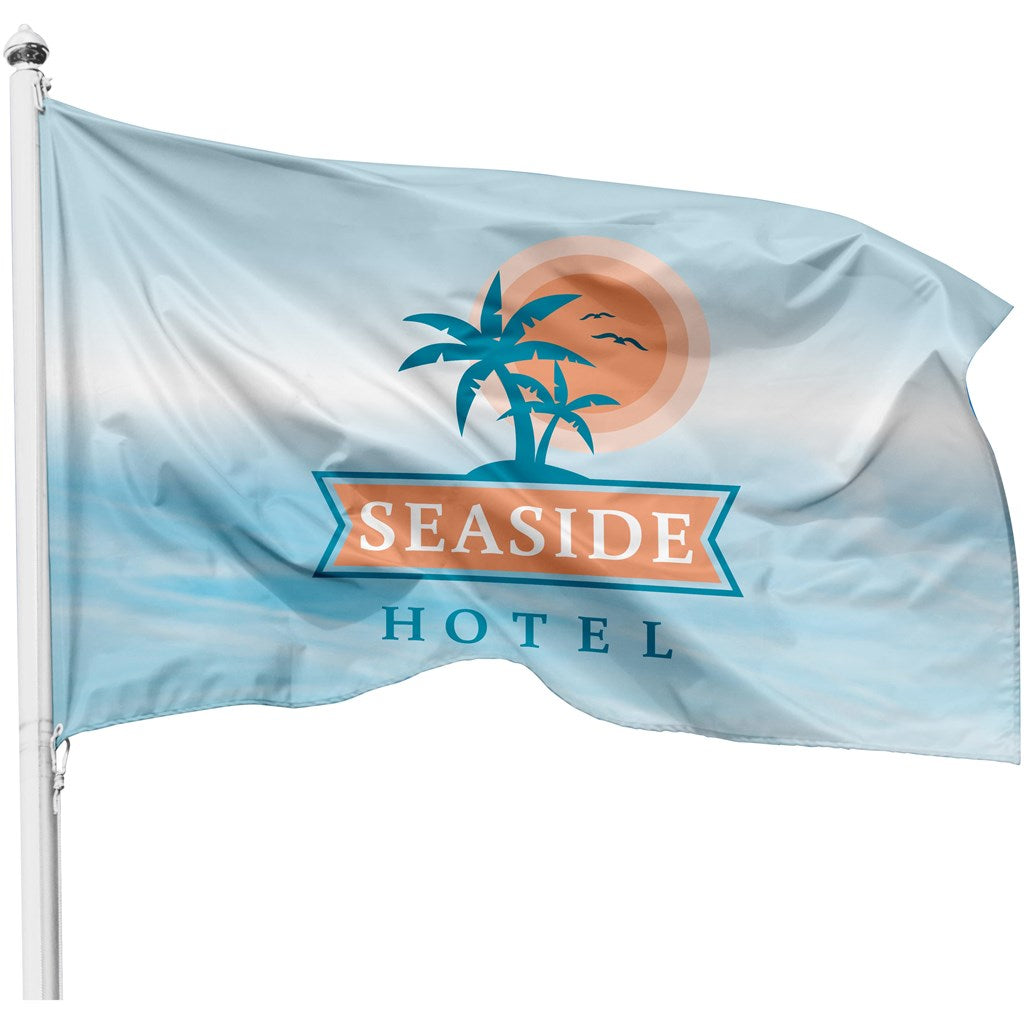 Custom Corporate Pole Flag 900mm x 600 mm - Outdoor Flags