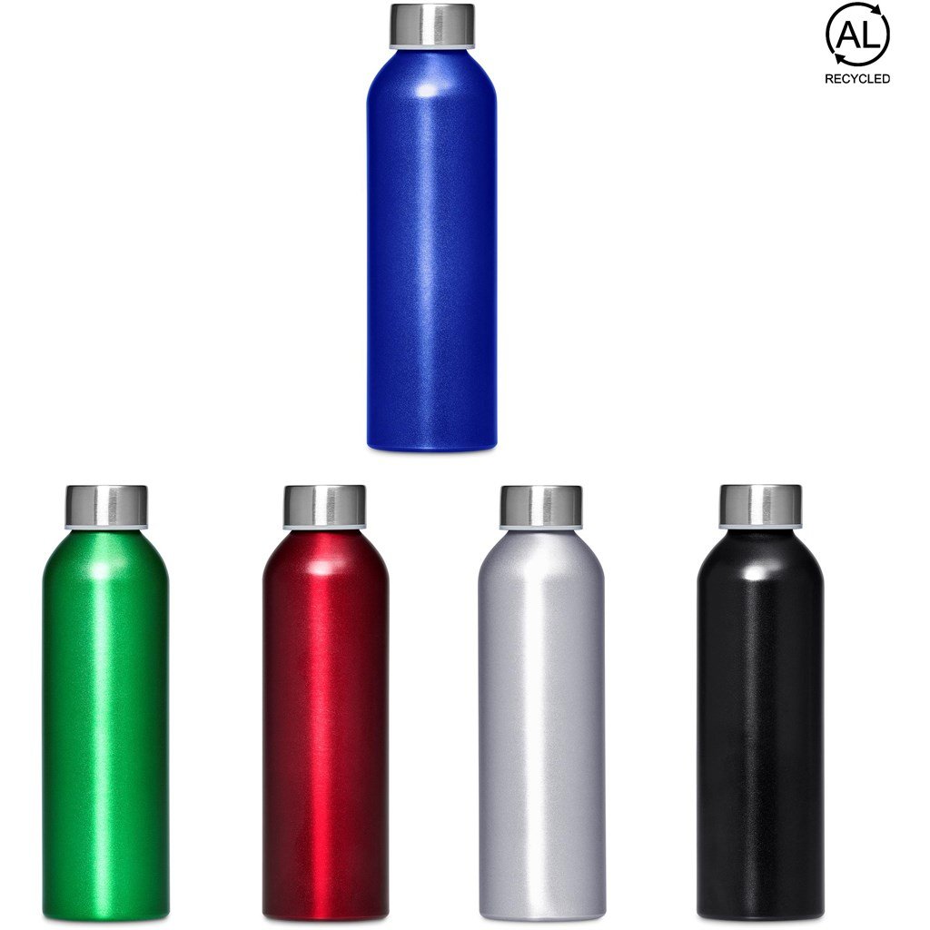 Cosmo Recycled Aluminium Water Bottle - 650ml - Bottles,Drinkware,Recycled Drinkware,Full-Wrap UV Bottles