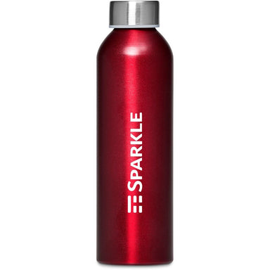 Cosmo Recycled Aluminium Water Bottle - 650ml RED - Bottles,Drinkware,Recycled Drinkware,Full-Wrap UV Bottles