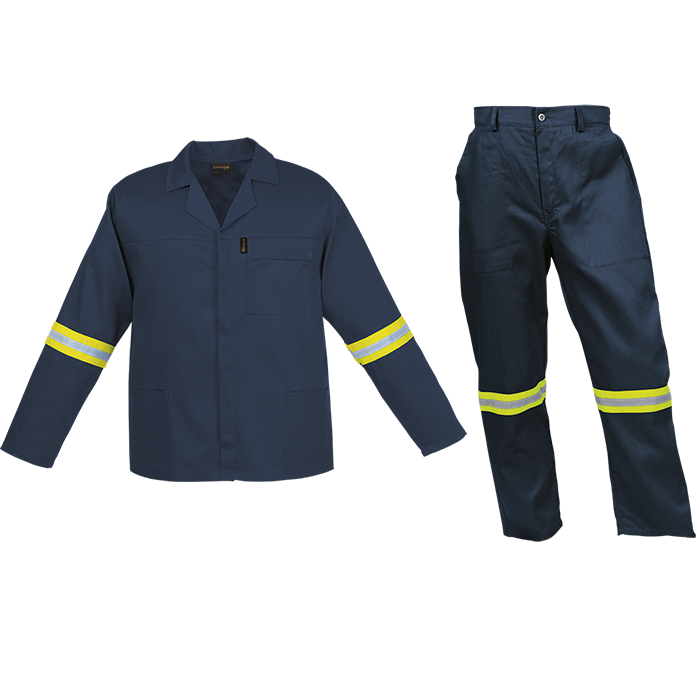 Creative Budget Poly Cotton Conti Suit with Reflective Navy / J32 / Regular - Protective Outerwear