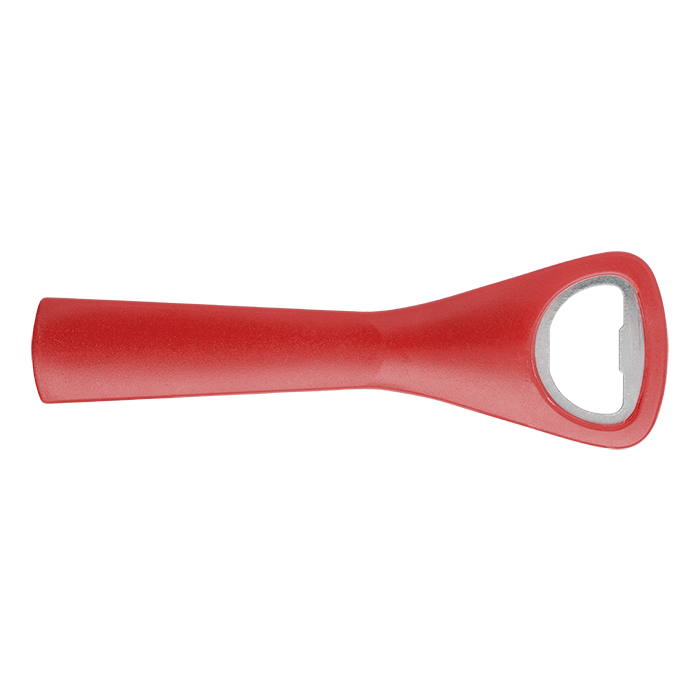Curved Shape Plastic Bottle Opener Red / STD / Last Buy - Novelties