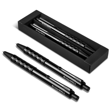Alex Varga Cyrion Ball Pen & Pencil Set-Pen & Pencil Sets-Black-BL