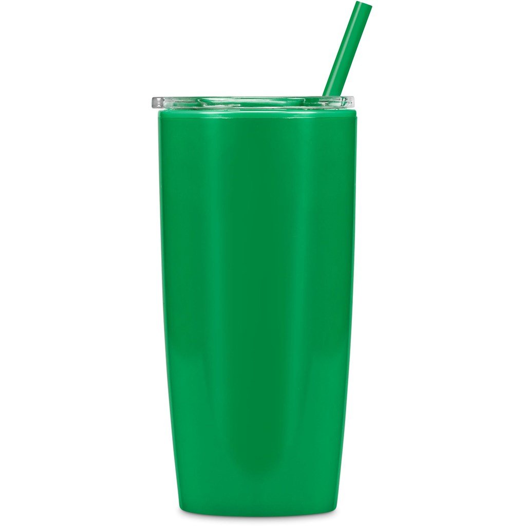 Daytona Plastic 2-in-1 Double-Wall Tumbler & Straw - 600ml