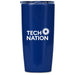 Daytona Plastic 2-in-1 Double-Wall Tumbler & Straw - 600ml Navy / N