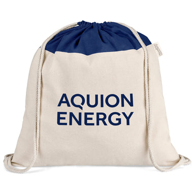 Dominica Jumbo Cotton Drawstring Bag Navy / N