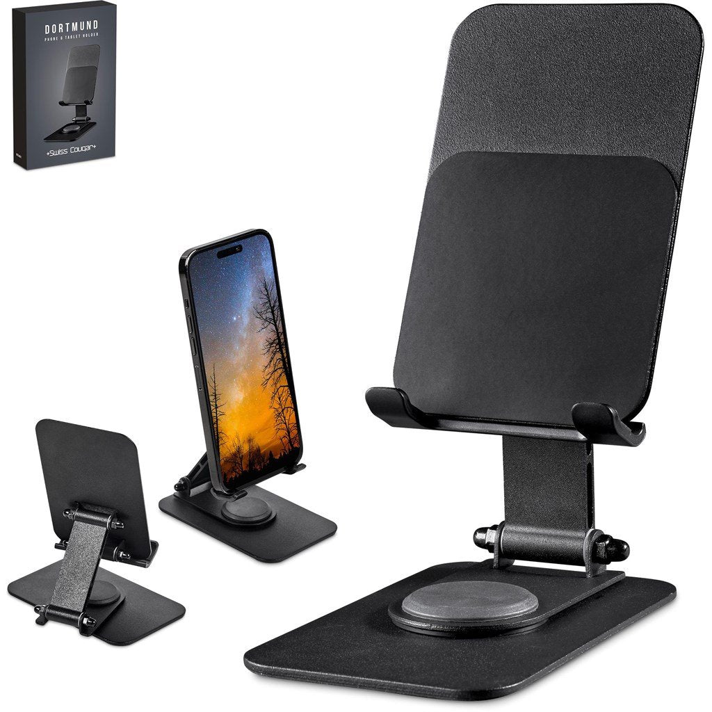 Dortmund Phone & Tablet Stand BLACK - Desktop Mobile Accessories,Tech Accessories