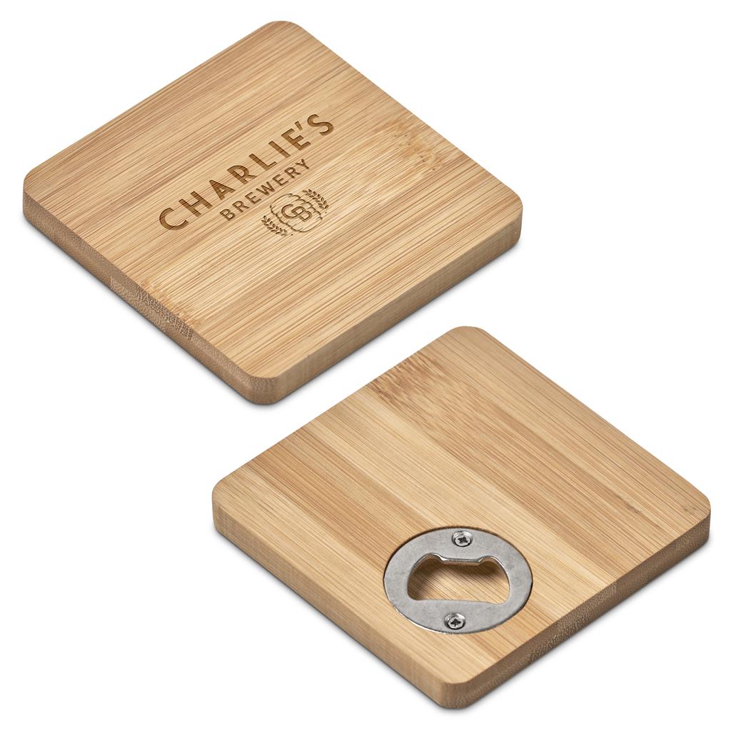 Drifter Bamboo Bottle Opener Coaster Natural / NT