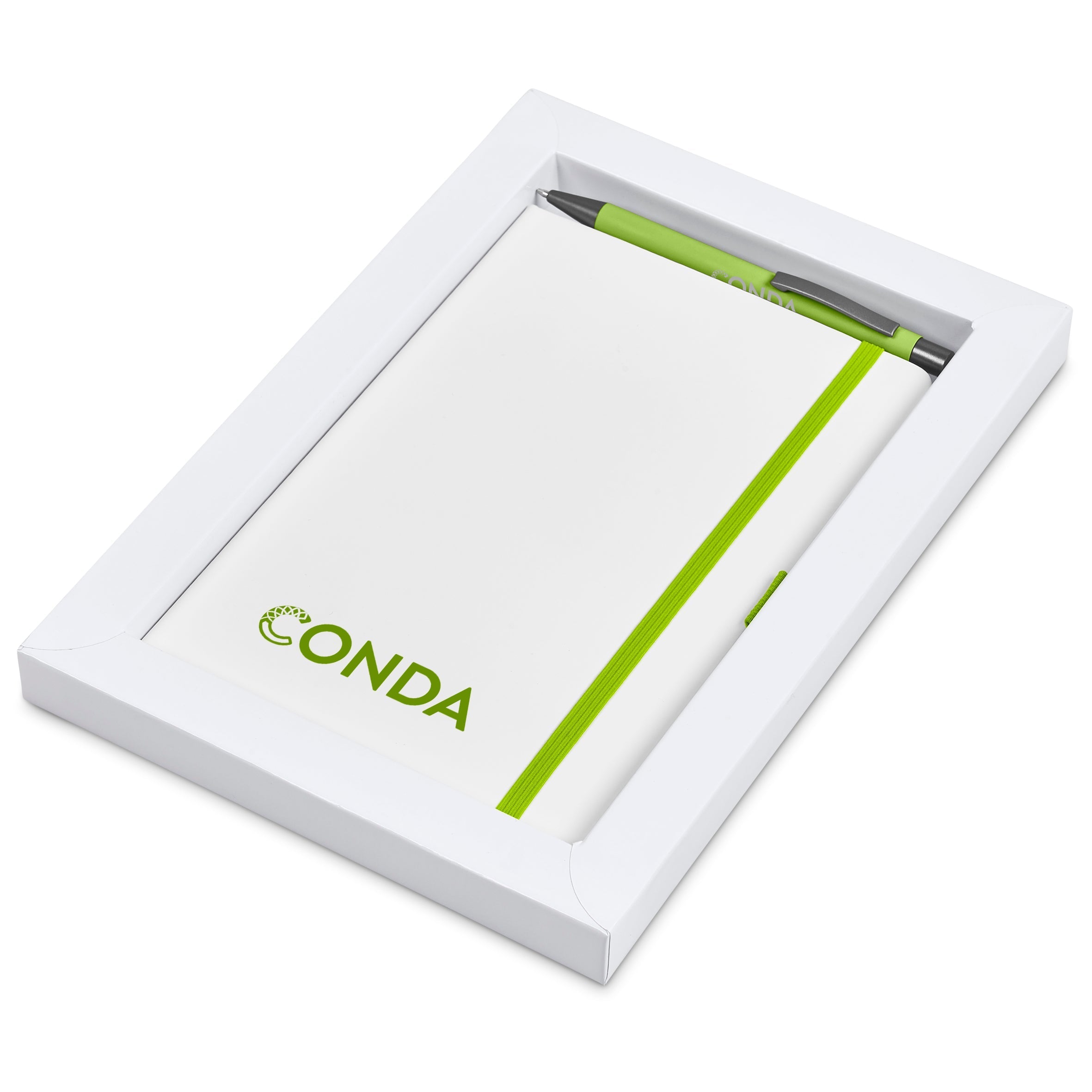 Duncan Notebook & Pen Set Lime / L - Stationery