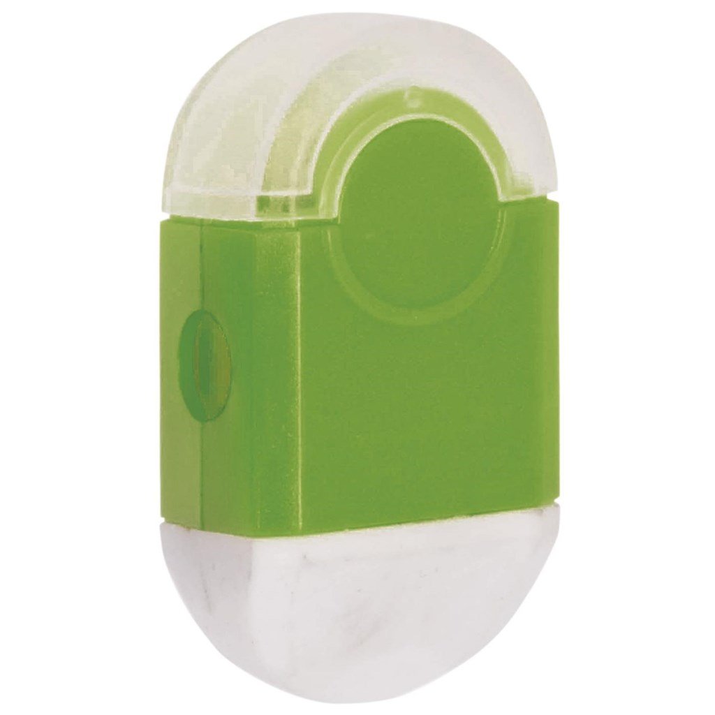Duo Eraser & Sharpener - Solid White