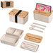 Dura Wheat Straw & Bamboo Lunch Box Set NATURAL - Foodware,Eco-Friendly,Wheat Products,Ideas for Work