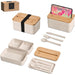 Dura Wheat Straw & Bamboo Lunch Box Set NATURAL - Foodware,Eco-Friendly,Wheat Products,Ideas for Work