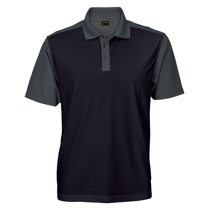 Eagle Golfer Mens Black/Charcoal / 2XL / Last Buy - Golf Shirts