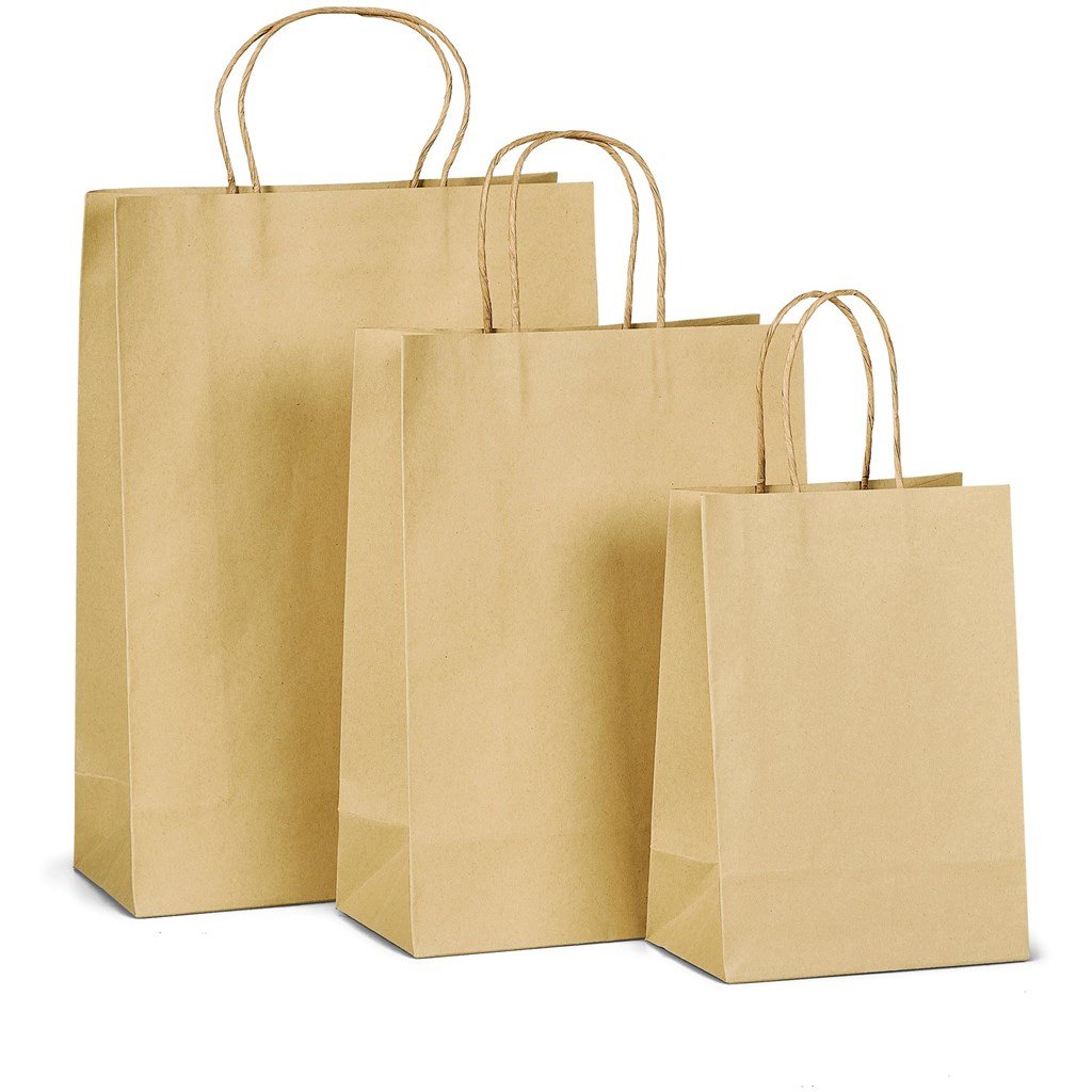 Custom Ecological Midi Gift Bag 150gsm Natural / NT - Bags