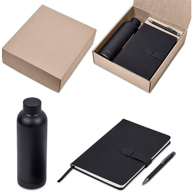 Emerson Kraft Gift Set BLACK - Items Introduced In 2024,Combo Sets,Drinkware Sets,Notebook Sets