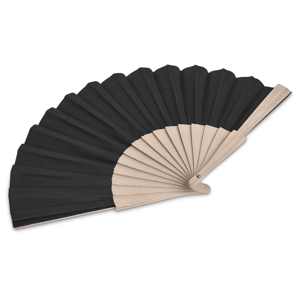 Emika Folding Hand Fan BLACK - Pamper Gifts,Personal Care