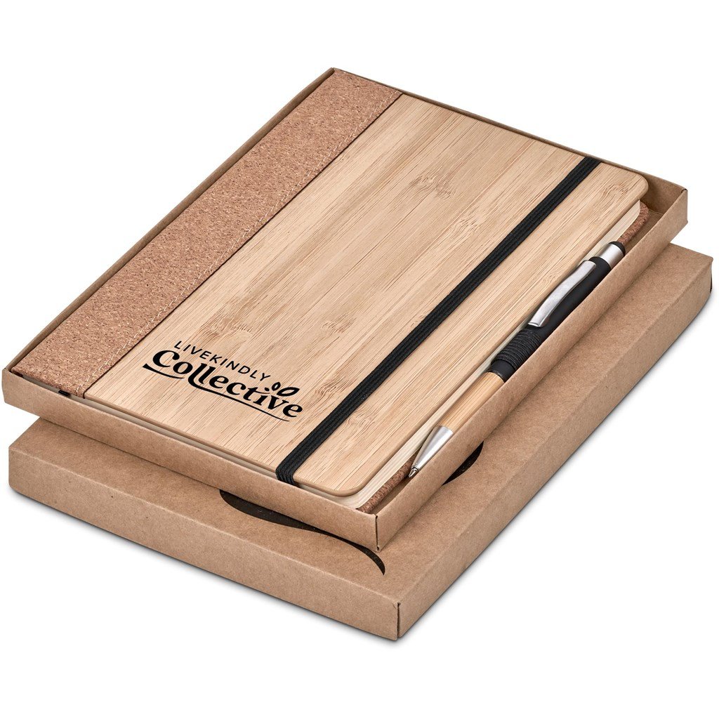Eri Bamboo & Cork Notebook Pen Set Natural / NT