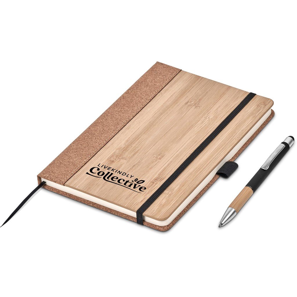 Eri Bamboo & Cork Notebook Pen Set Natural / NT