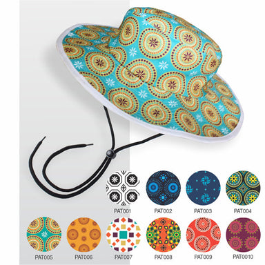 Ethnic Round Bucket Hat with Full Colour print - Head Wear and Scarves