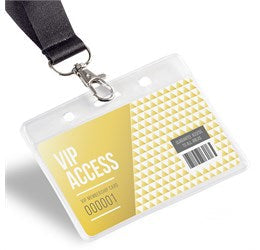 Myriad Lanyard Landscape Conference Pouch-