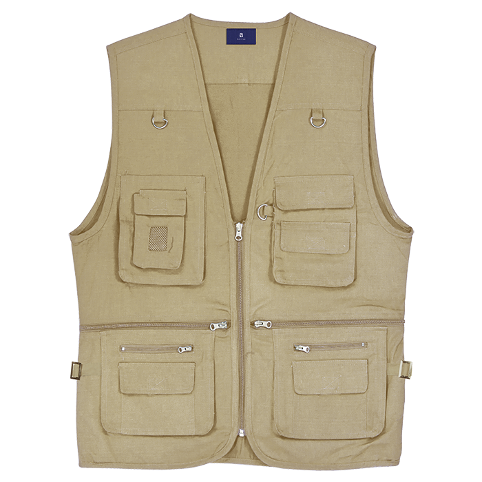 Fishing / Hunting Jacket Khaki / SML / Regular - Bodywarmers