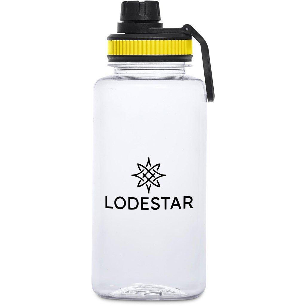 Franco Recycled PET Water Bottle – 1Litre YELLOW - Bottles,Recycled Products,Recycled Drinkware,Drinkware