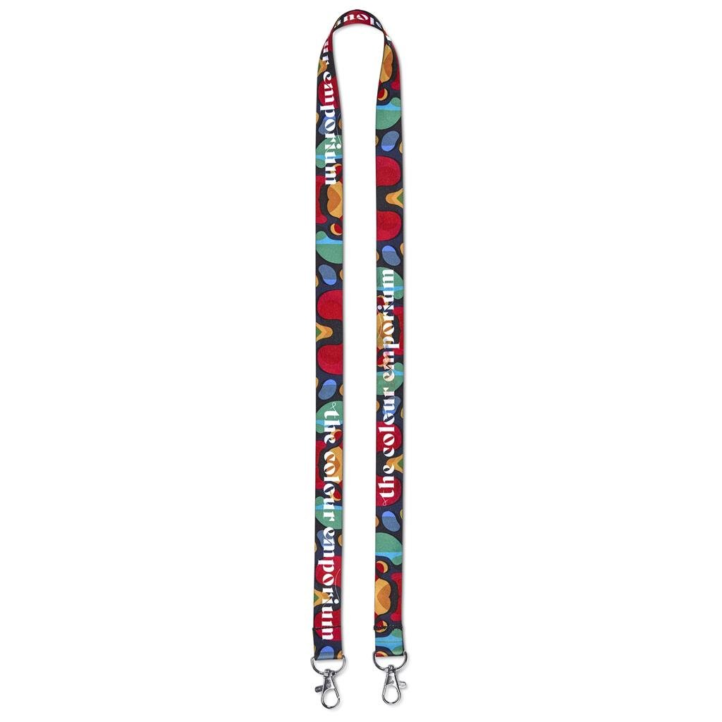 Garros Double-Sided Sublimation Satin Lanyard - Lanyards,Lanyards,Custom Lanyards Wrist Straps and Keyholders,Custom Keyholders