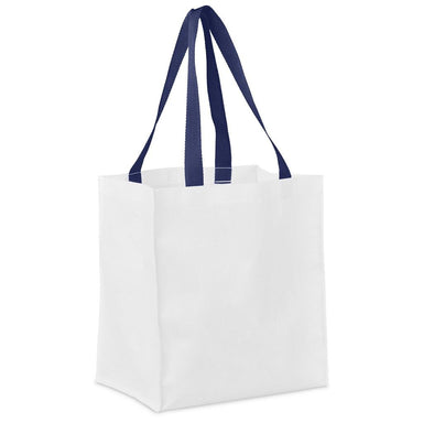 Custom Gateway Recycled PET Stitch-Bond Shopper NAVY - and Tote Bags,Custom Bags