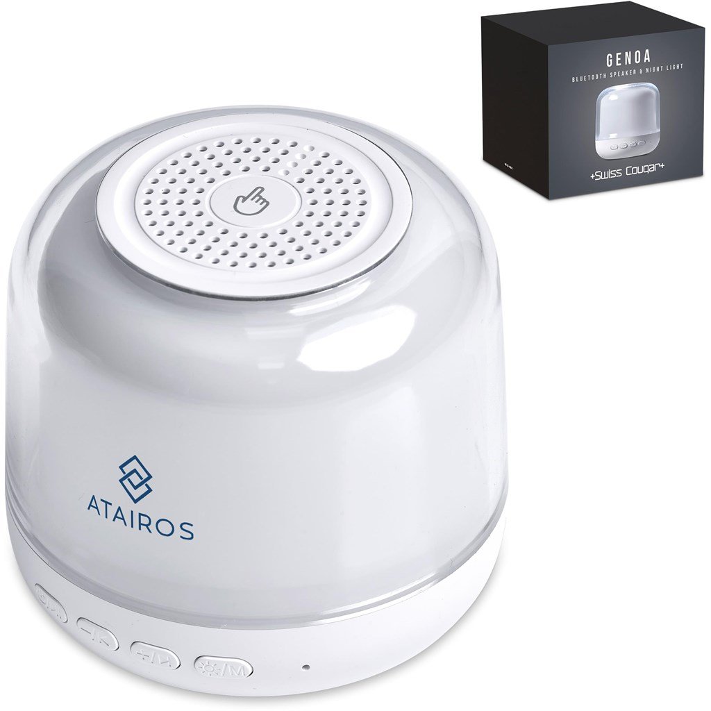 Genoa Bluetooth Speaker & Night Light Solid White / SW