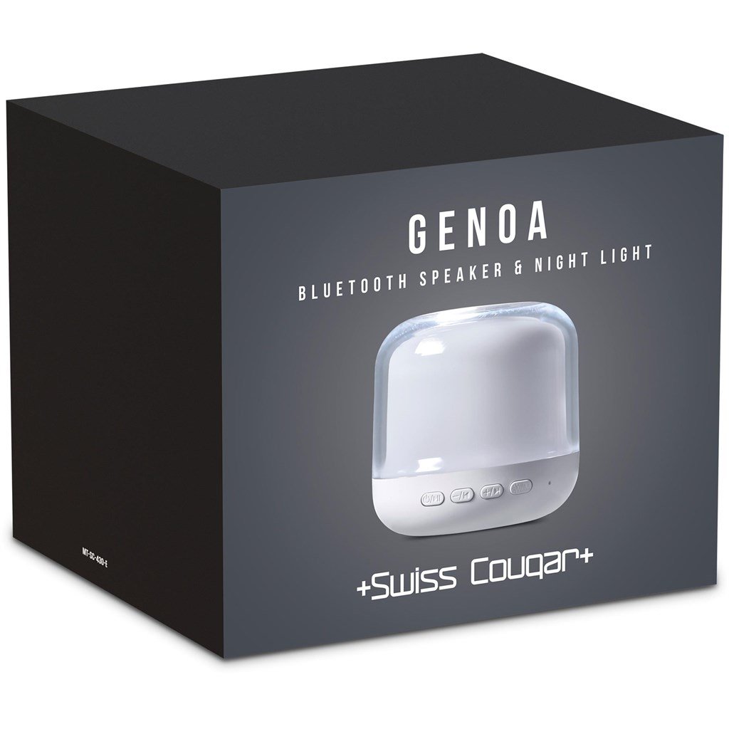 Genoa Bluetooth Speaker & Night Light Solid White / SW